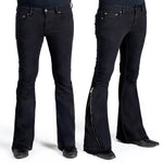 Essentials Collection Pants Hellraiser Side Zipper Jeans - Black