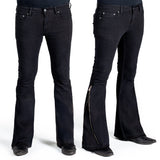 Essentials Collection Pants Hellraiser Side Zipper Jeans - Black