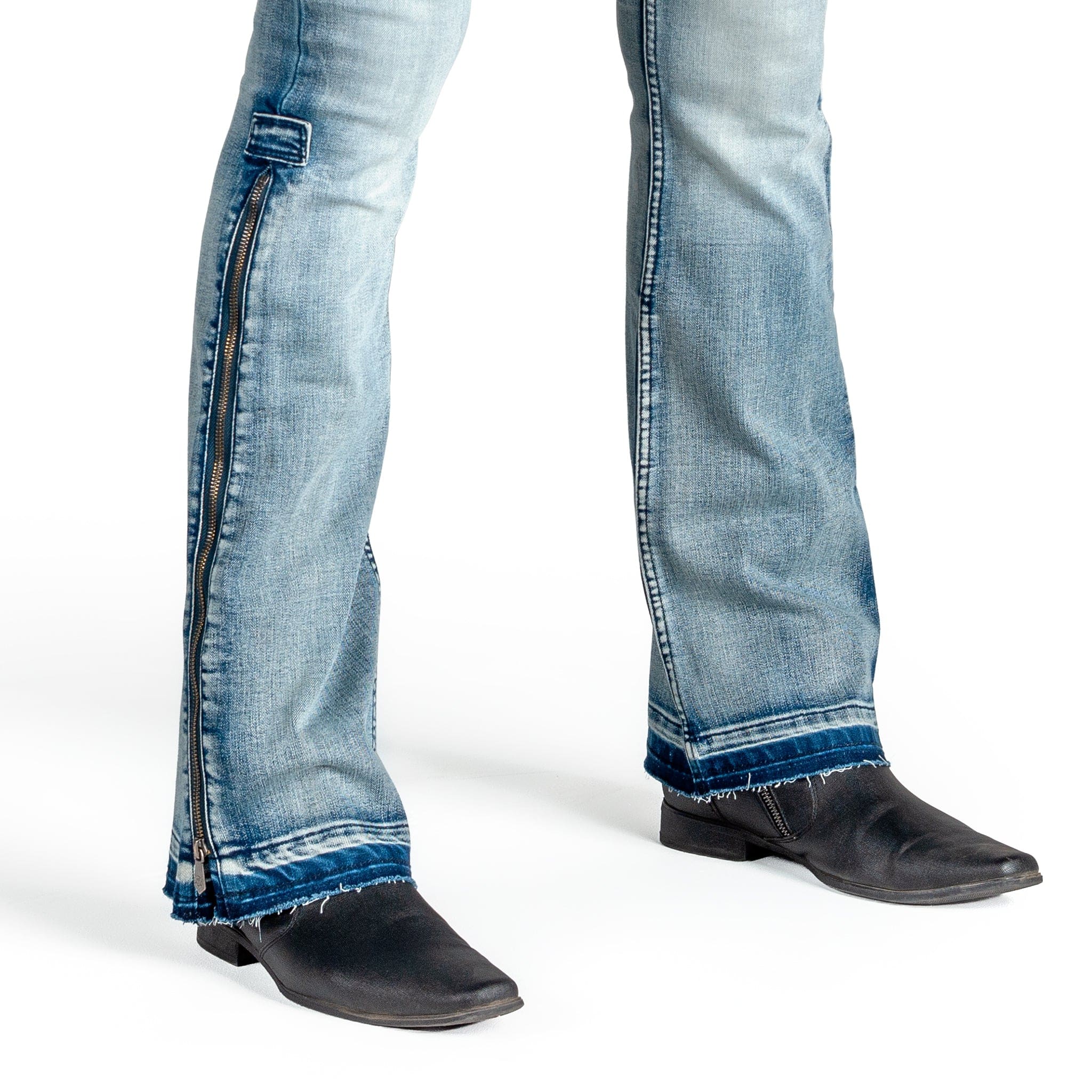 Essentials Collection Pants Hellraiser Side Zipper Jeans - Classic Blue