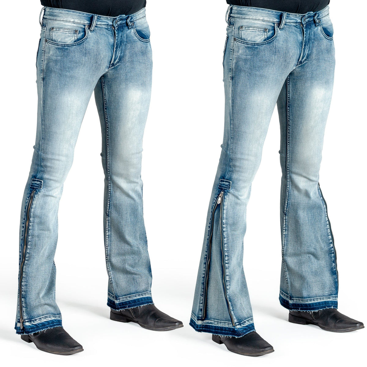 Essentials Collection Pants Hellraiser Side Zipper Jeans - Classic Blue