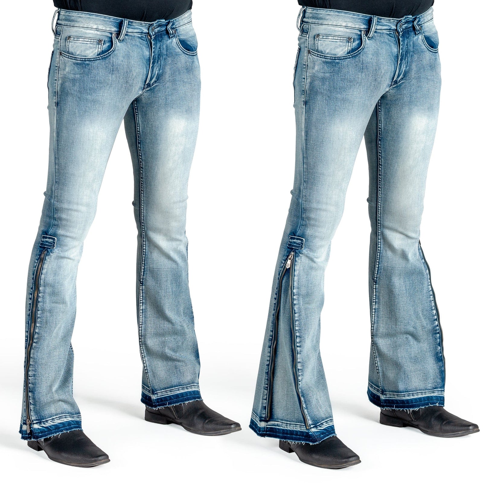 Essentials Collection Pants Hellraiser Side Zipper Jeans - Classic Blue