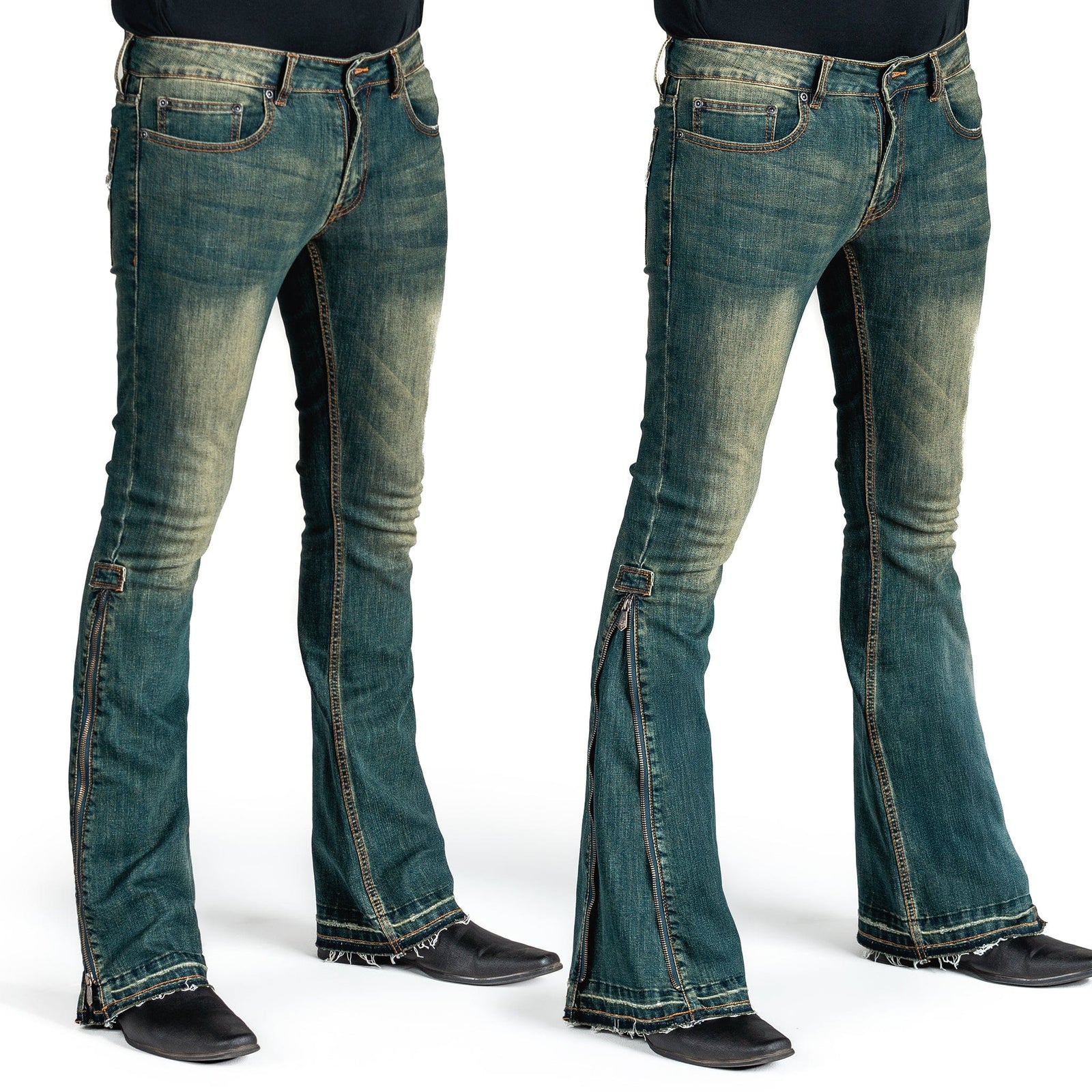 Essentials Collection Pants Hellraiser Side Zipper Jeans - Vintage Blue