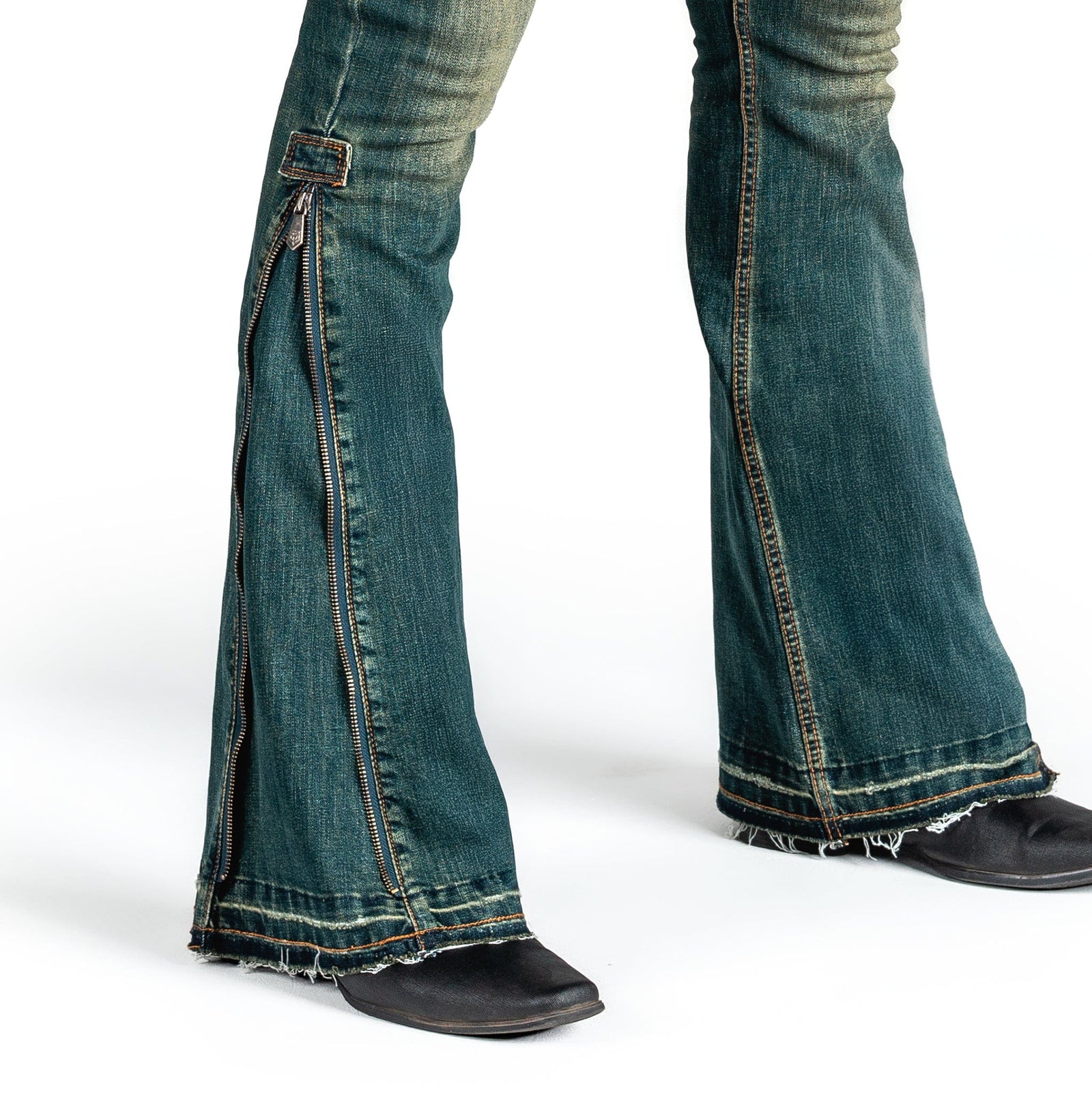 Essentials Collection Pants Hellraiser Side Zipper Jeans - Vintage Blue