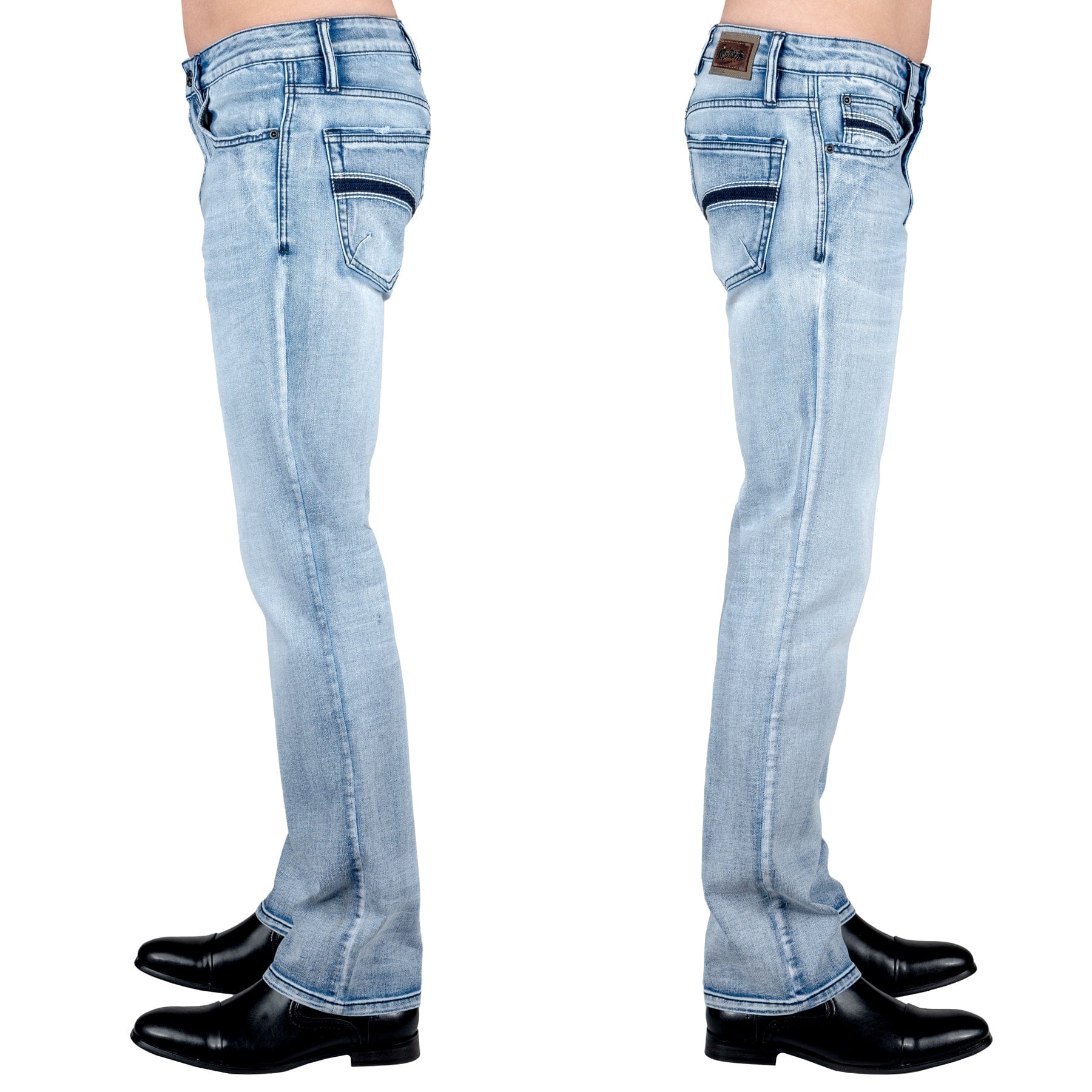 Wornstar Clothing Mens Jeans. Trailblazer Denim Pants - Classic Blue