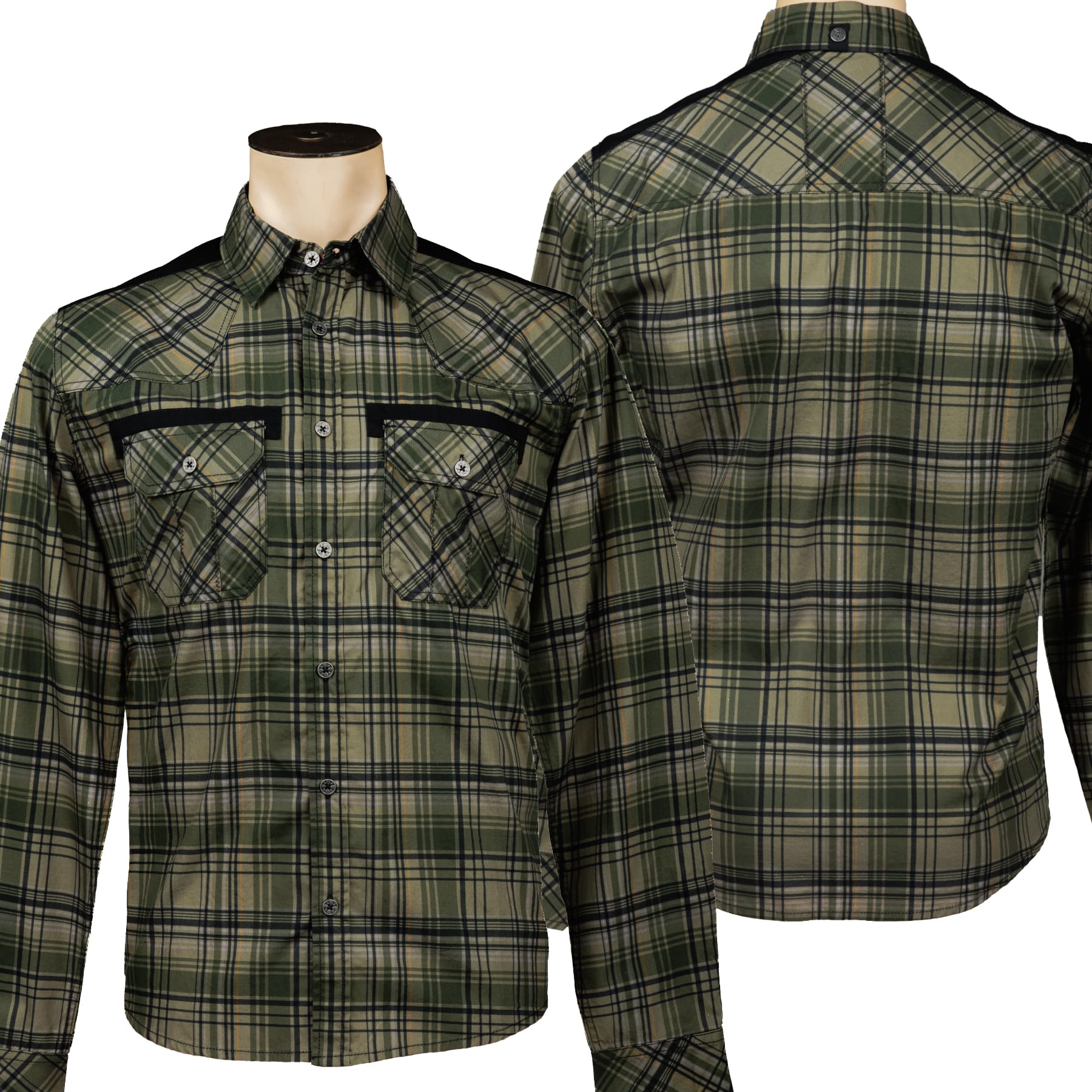 Rocknrolla Collection Button Down Rocknrolla Shirt - Forest Green