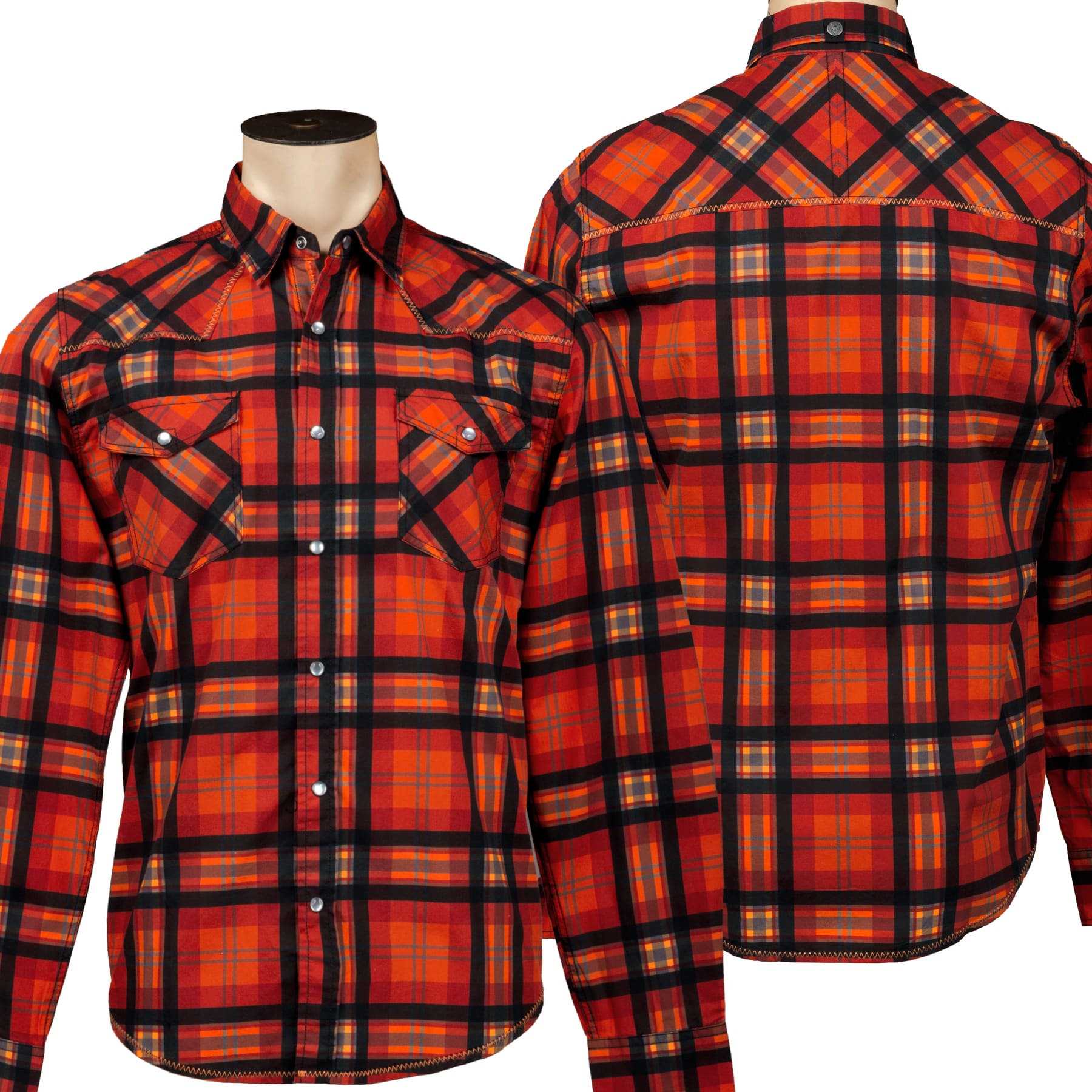 Rocknrolla Collection Button Down Rocknrolla Shirt - Rust