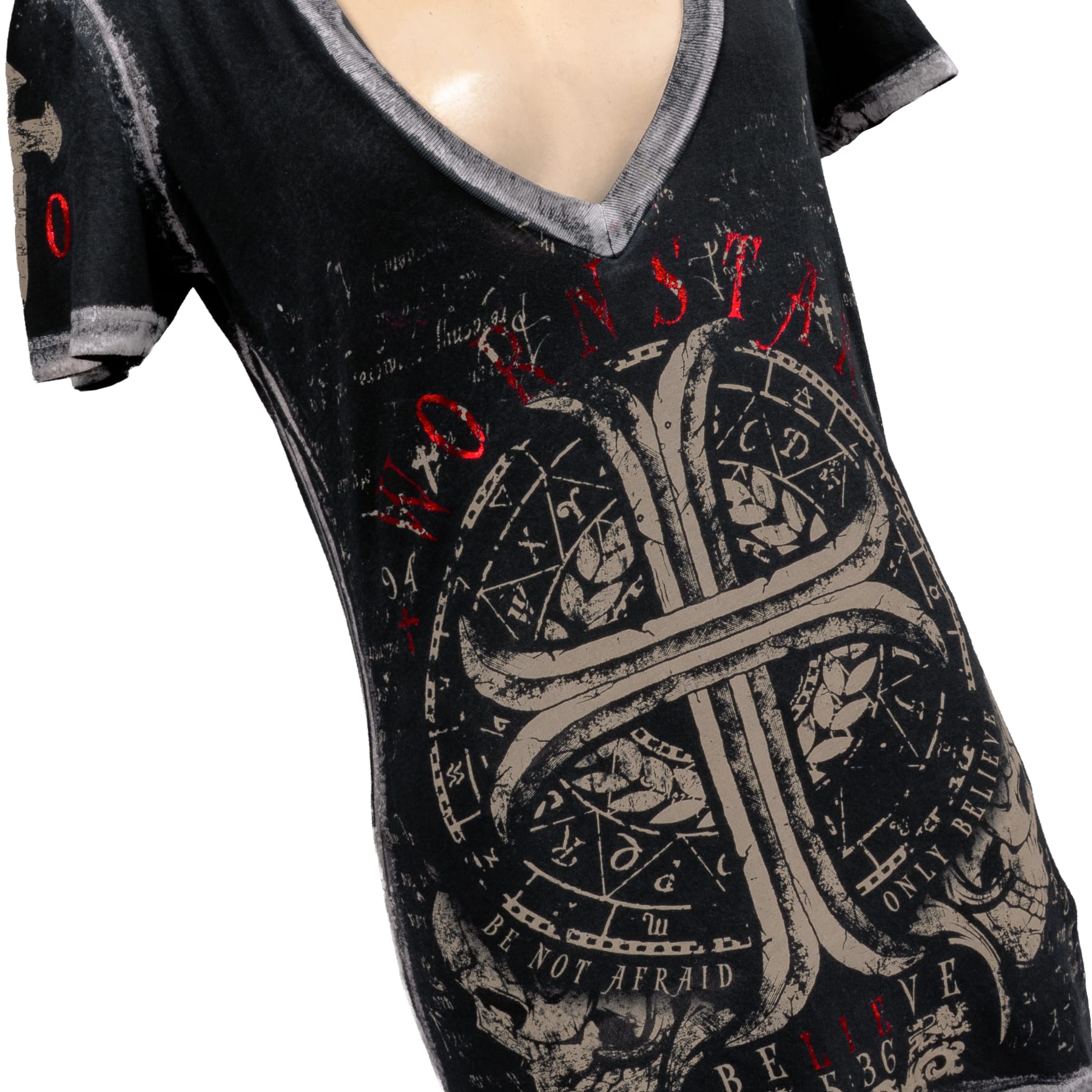 Sirens Collection T-Shirt Believe V-Neck Tee