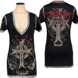 Sirens Collection T-Shirt Believe V-Neck Tee