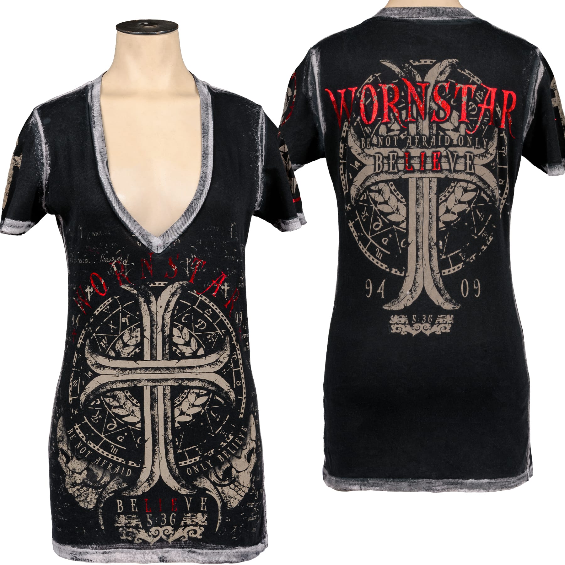 Sirens Collection T-Shirt Believe V-Neck Tee