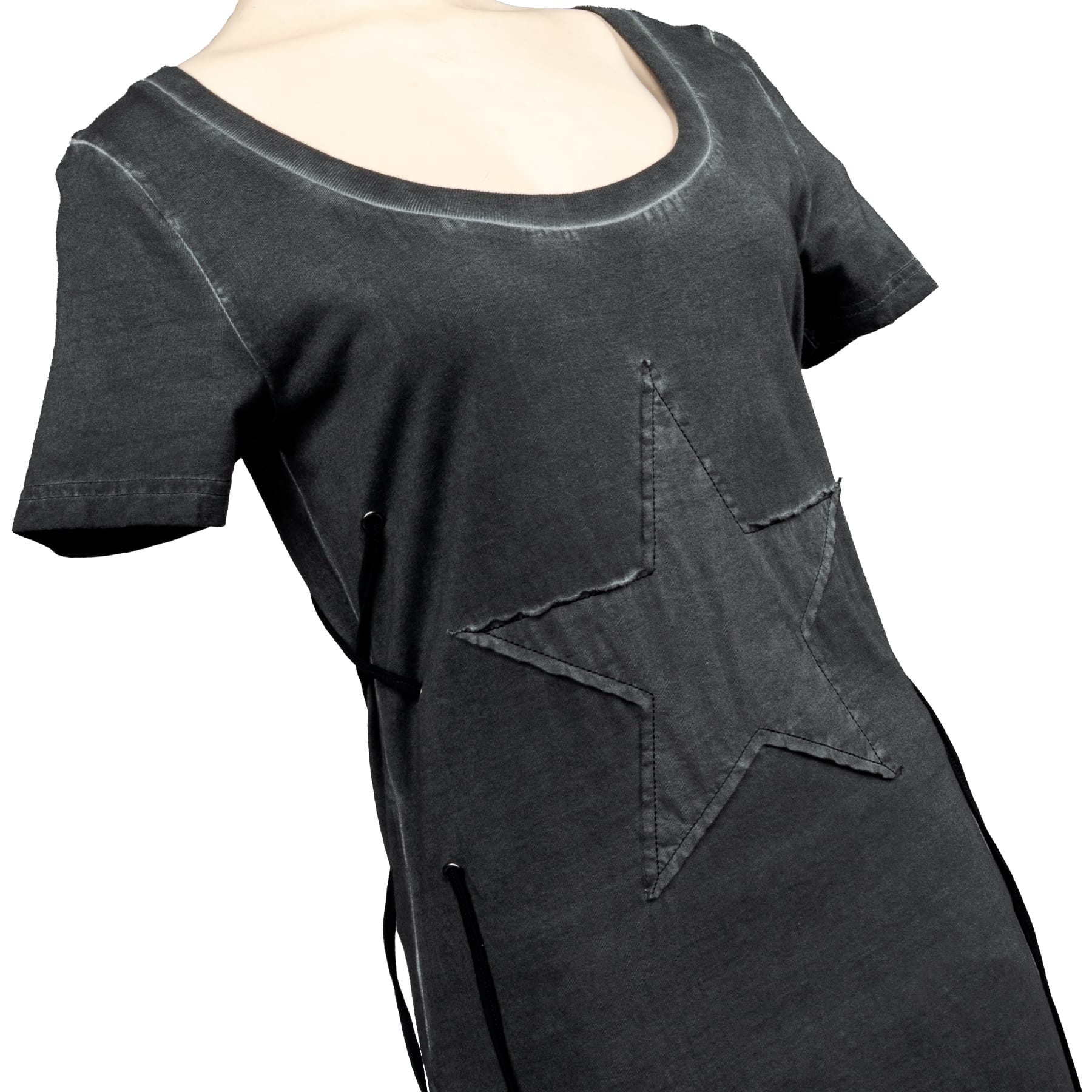 Sirens Collection T-Shirt Black Star Tee - Vintage