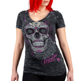 Sirens Collection T-Shirt Calavera V-Neck Tee