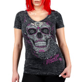 Sirens Collection T-Shirt Calavera V-Neck Tee