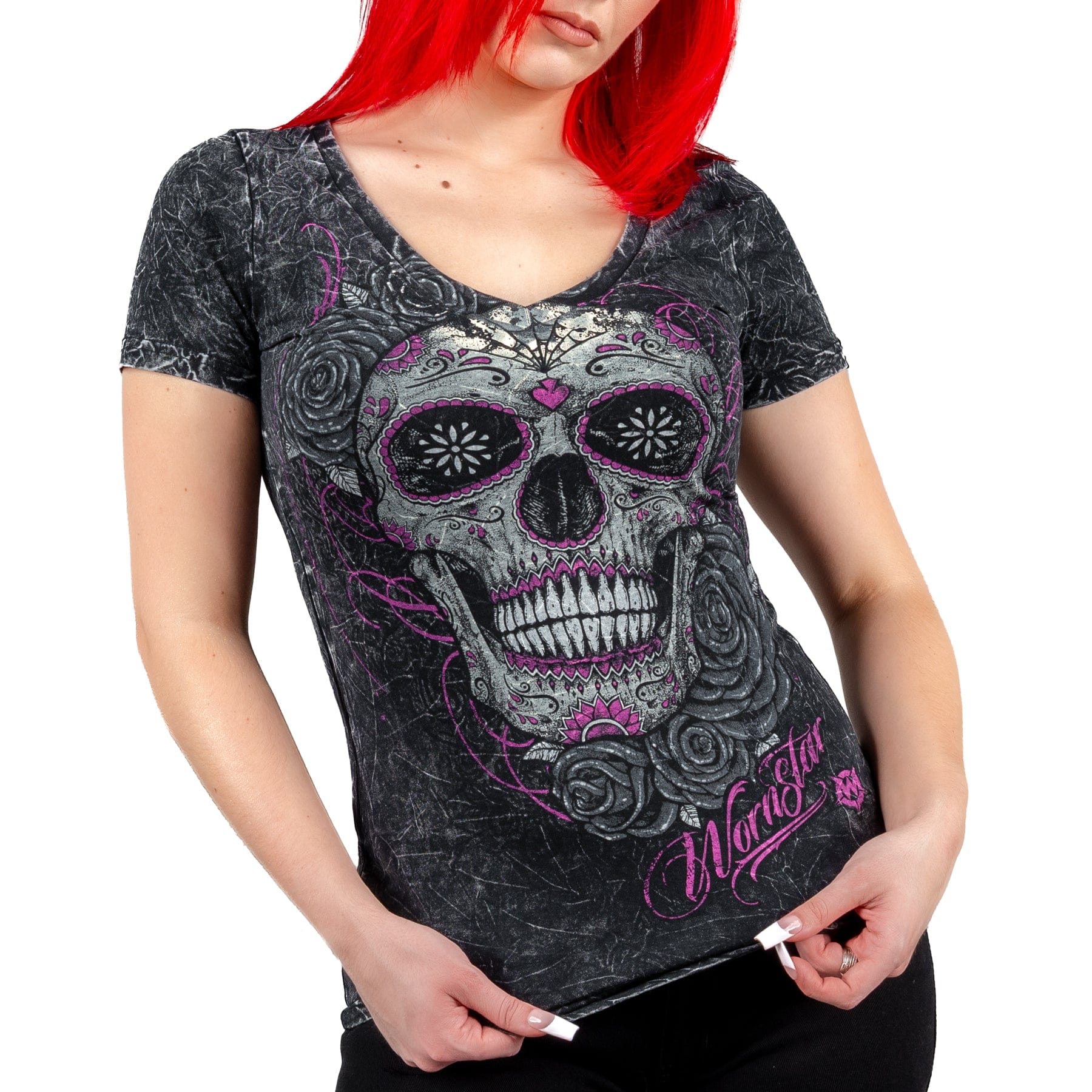 Sirens Collection T-Shirt Calavera V-Neck Tee