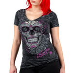 Sirens Collection T-Shirt Calavera V-Neck Tee
