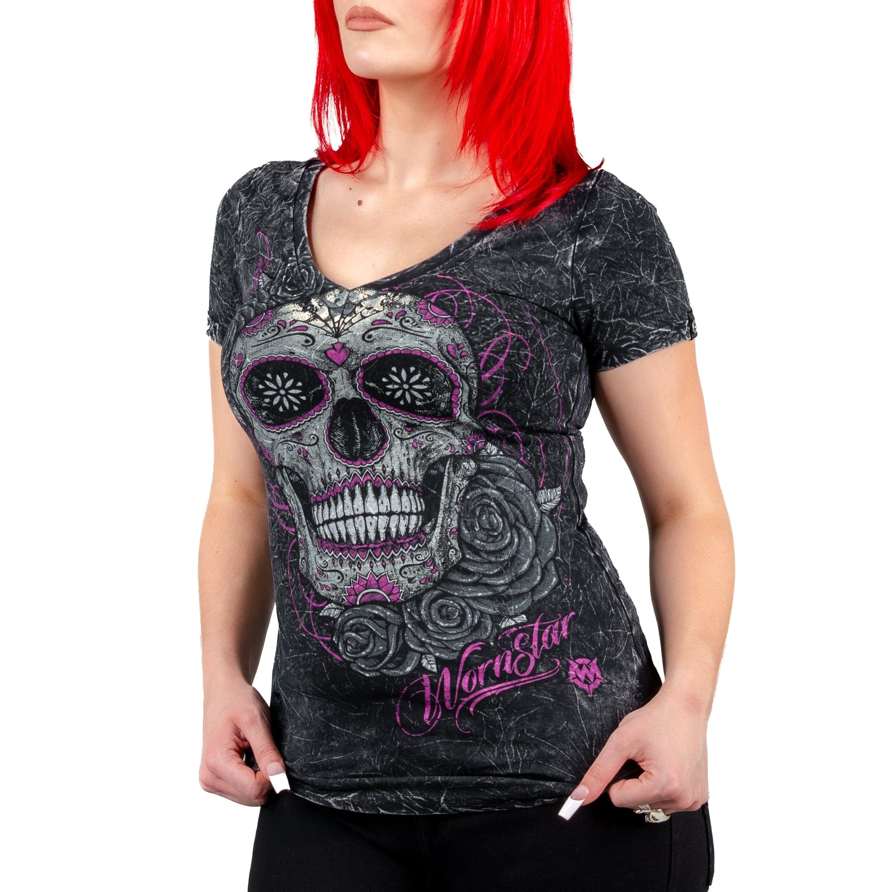 Sirens Collection T-Shirt Calavera V-Neck Tee