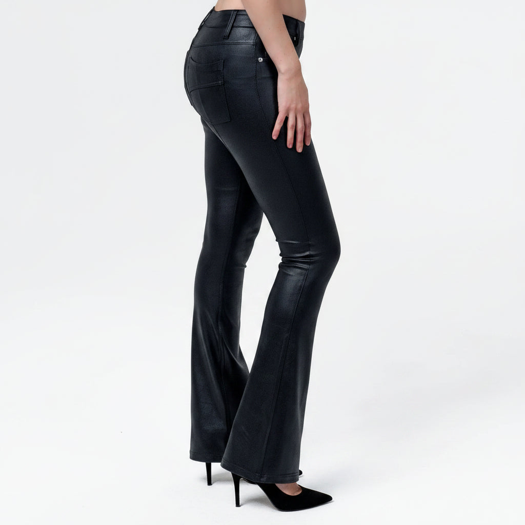 Wornstar Clothing Womens Leggings Fearless Bootcut Womens Pants - Black