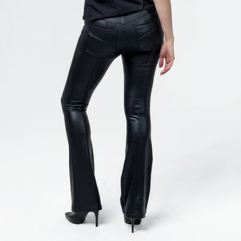 Wornstar Clothing Womens Leggings Fearless Bootcut Womens Pants - Black