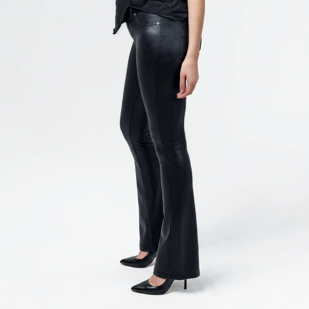 Wornstar Clothing Womens Leggings Fearless Bootcut Womens Pants - Black