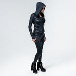 Wornstar Clothing Womens Dress Fearless Leather Moto Jacket - Black