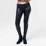 Wornstar Clothing Womens Leggings. Fearless Leather Moto Leggings - Black