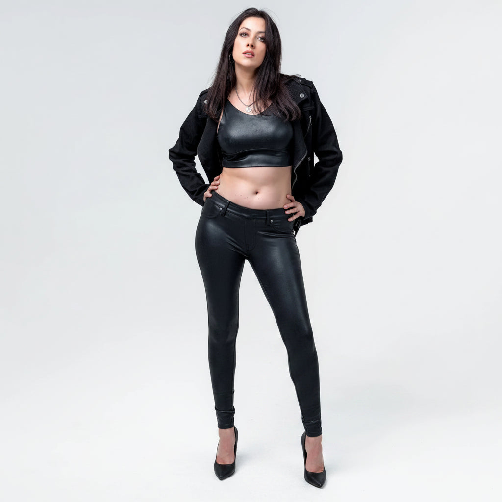 Wornstar Clothing Womens Pants. Fearless Skinny Cut Pants - Black