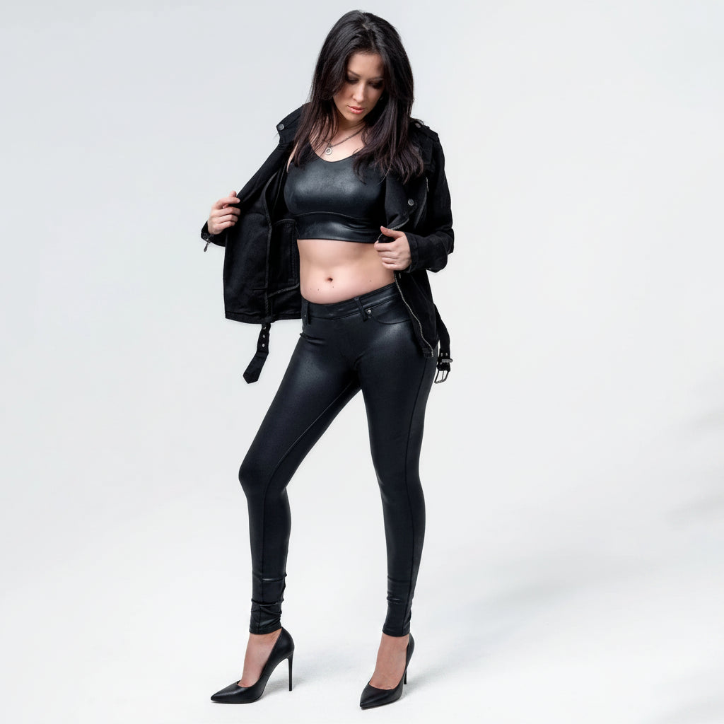Wornstar Clothing Womens Pants. Fearless Skinny Cut Pants - Black