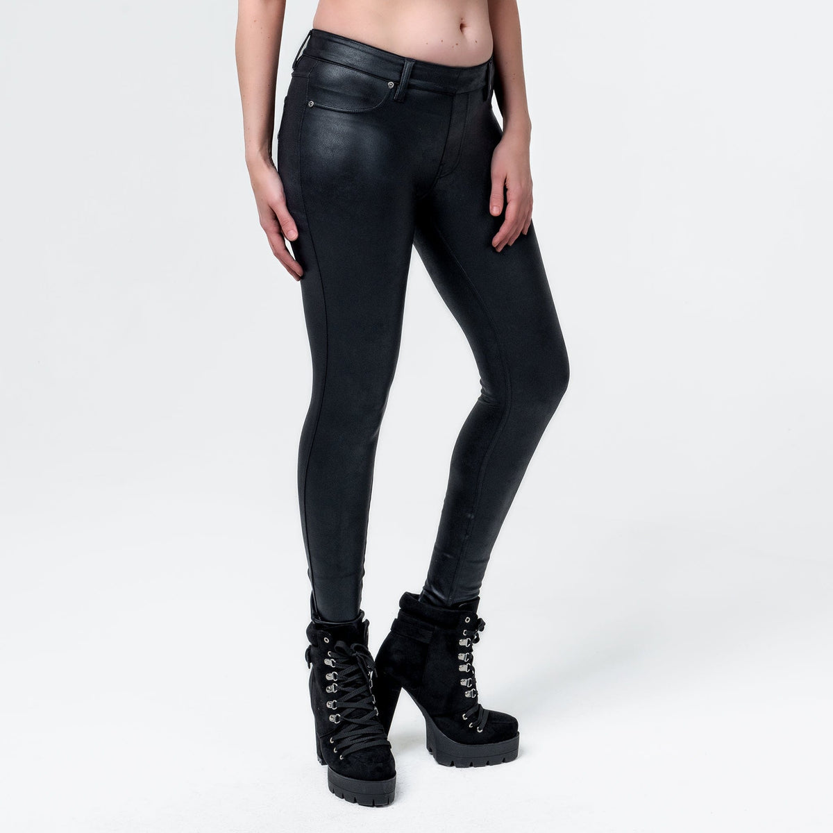 Wornstar Clothing Womens Pants. Fearless Skinny Cut Pants - Black