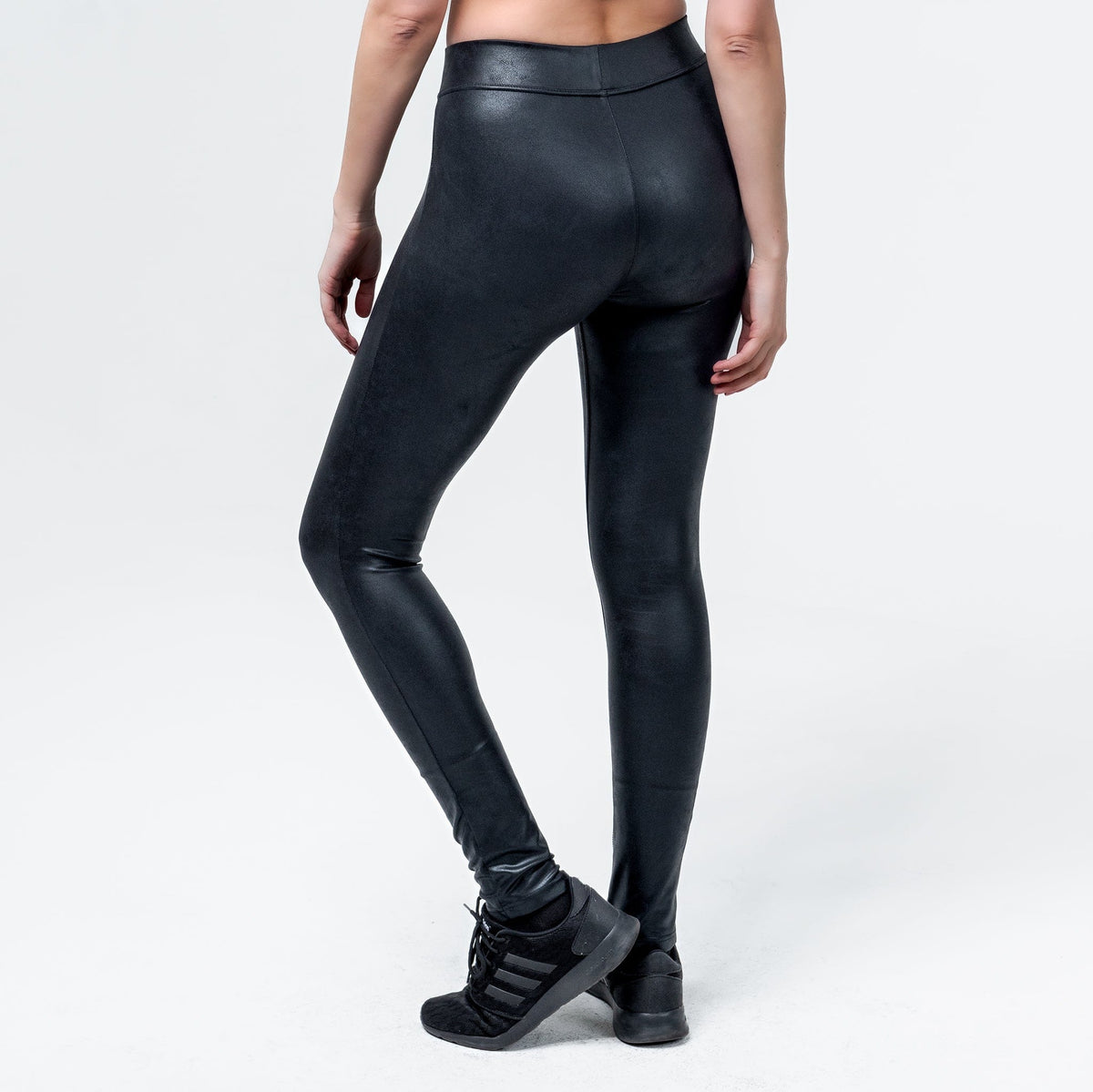 Wornstar Clothing Womens Leggings. Fearless Zipper Leather Leggings - Black