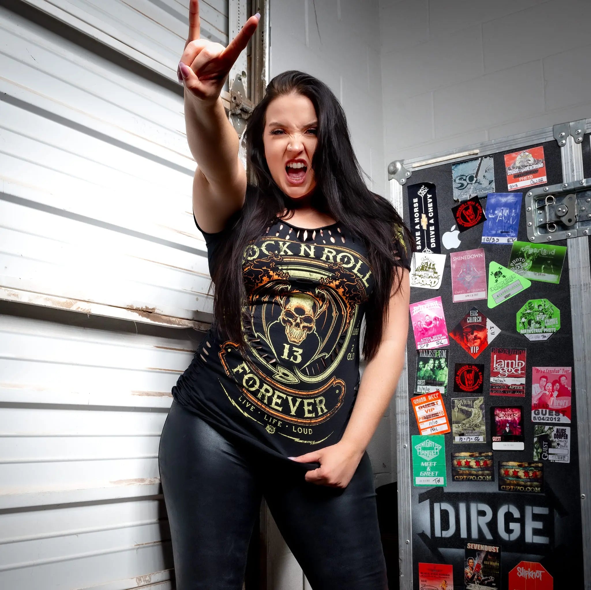 Sirens Collection T-Shirt Rock N Roll Forever Cut Tee