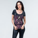 Wornstar Clothing Womens Tee. Voodoo Skull T-Shirt.