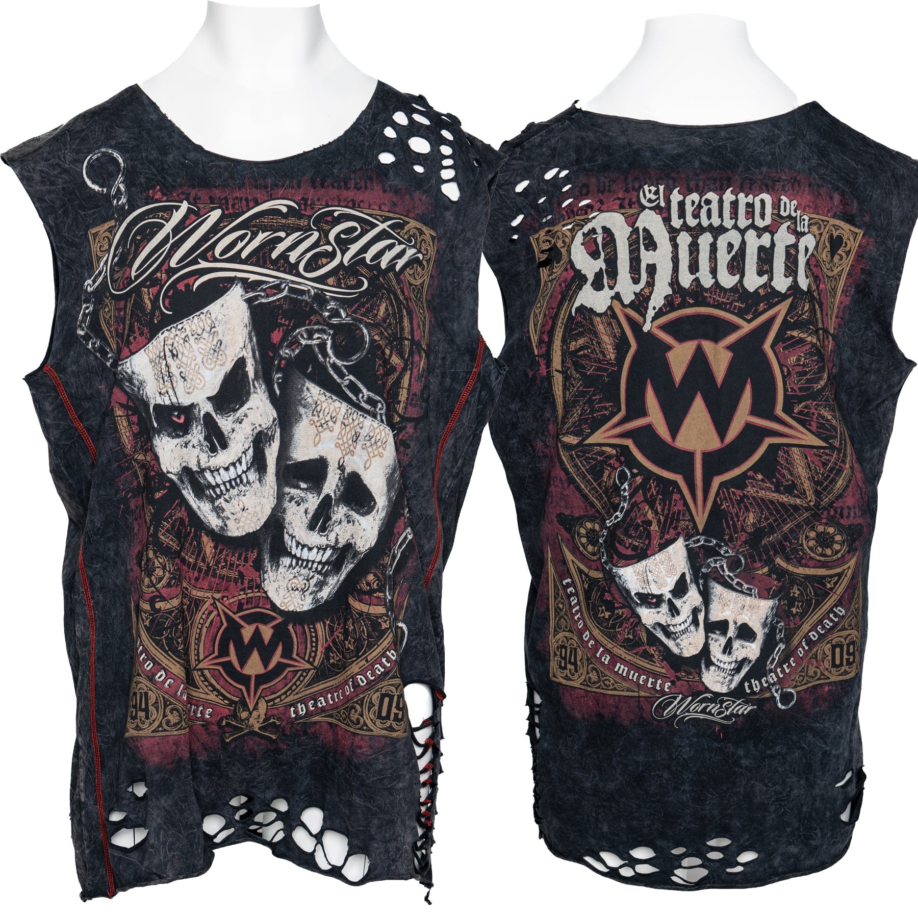 Sirens Collection T-Shirt One Size Wornstar Custom - Cut Tee - Muerte OS Ready to Ship