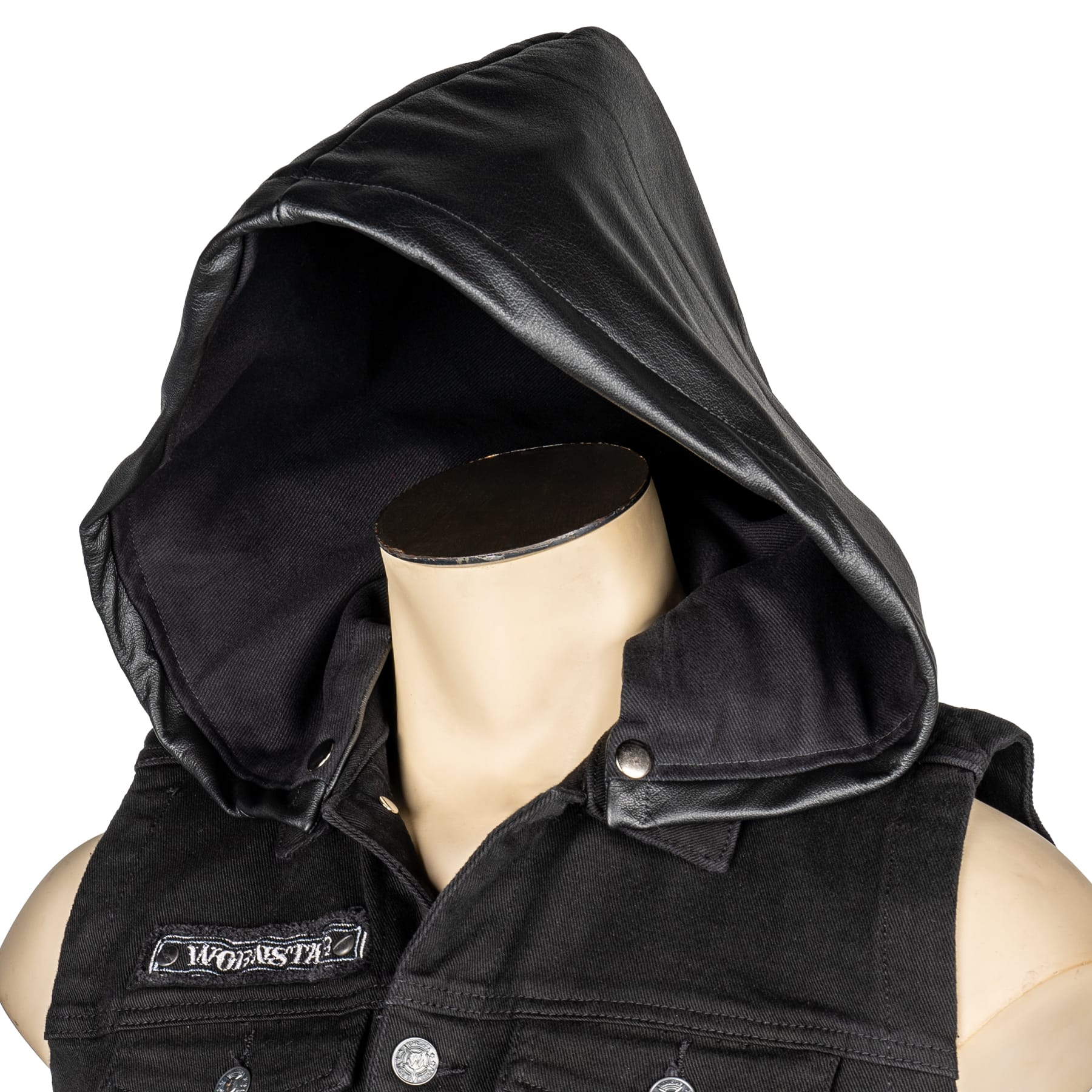 Wornstar mw_product_option Leather Hood Removable Hood