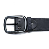 Wornstar Swag Belt Barricade Leather Belt - Aged Metal