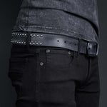 Wornstar Swag Belt Barricade Leather Belt - Aged Metal