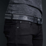 Wornstar Swag Belt Barricade Leather Belt - Aged Metal