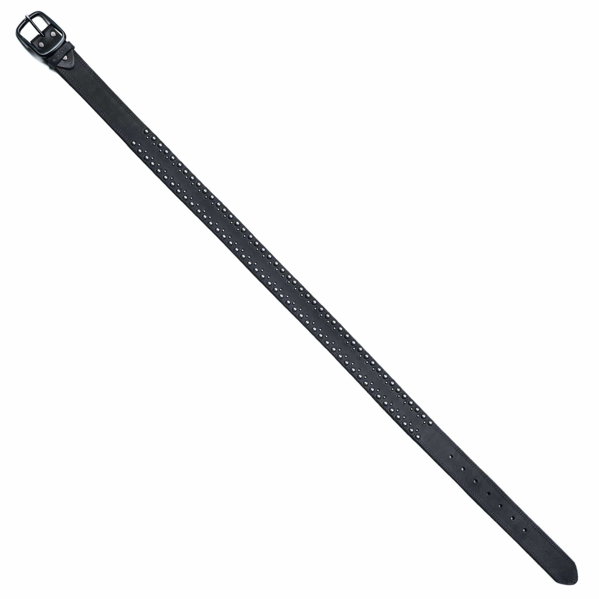 Wornstar Swag Belt Barricade Leather Belt - Aged Metal