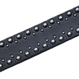 Wornstar Swag Belt Barricade Leather Belt - Aged Metal