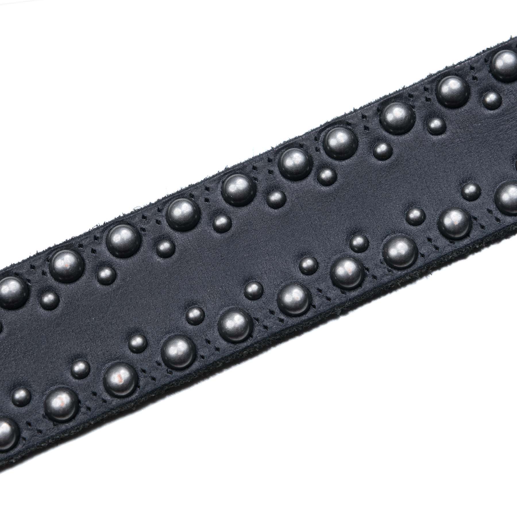 Wornstar Swag Belt Barricade Leather Belt - Aged Metal