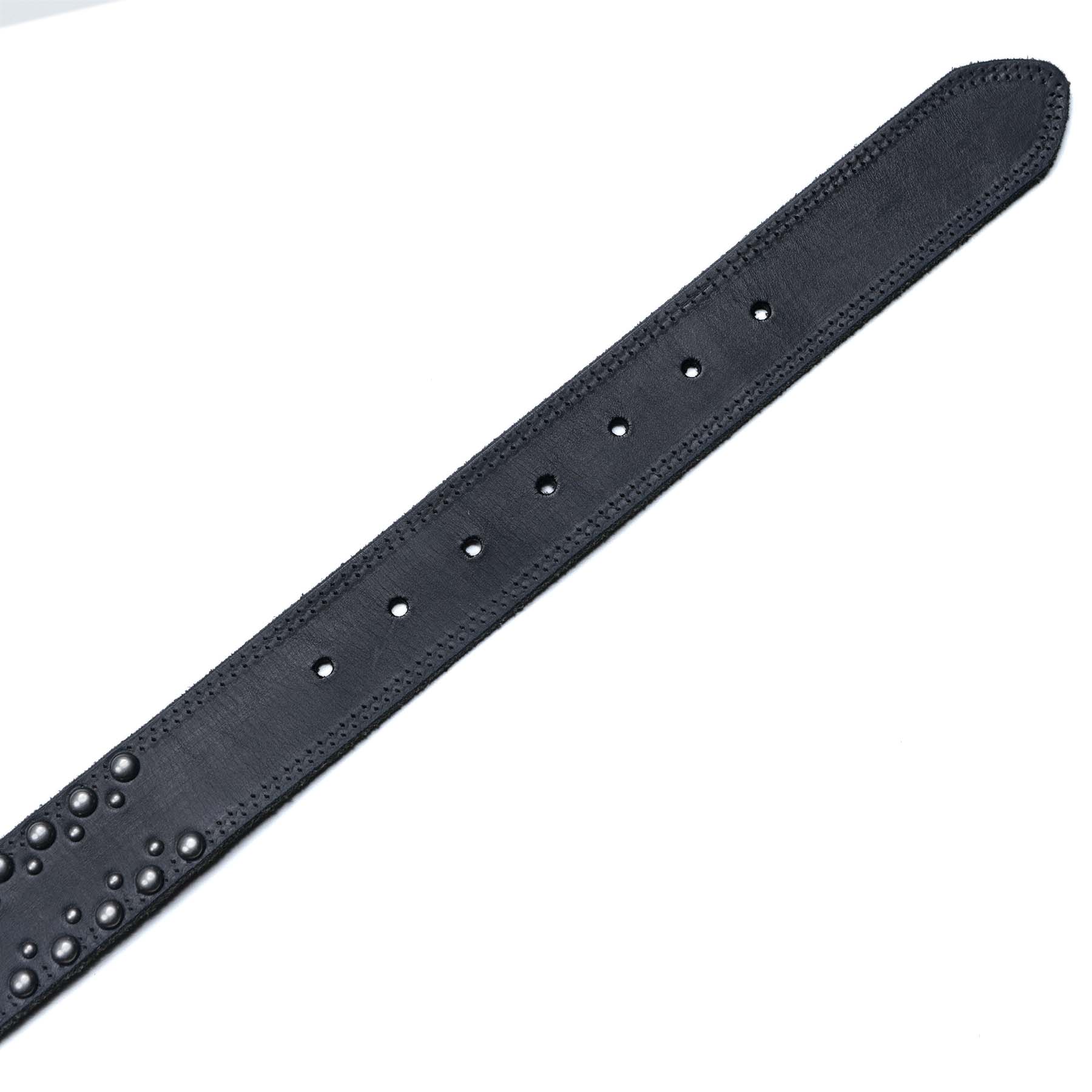 Wornstar Swag Belt Barricade Leather Belt - Aged Metal