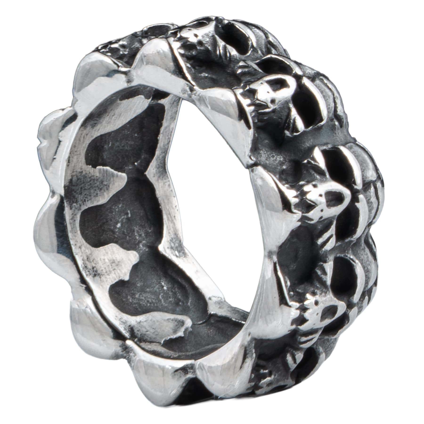 Wornstar Swag Accessory Eternity Skulls Ring