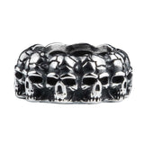 Wornstar Swag Accessory Eternity Skulls Ring