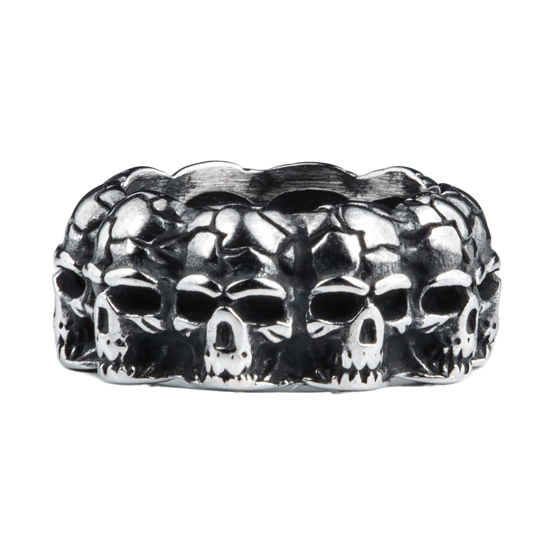 Wornstar Swag Accessory Eternity Skulls Ring