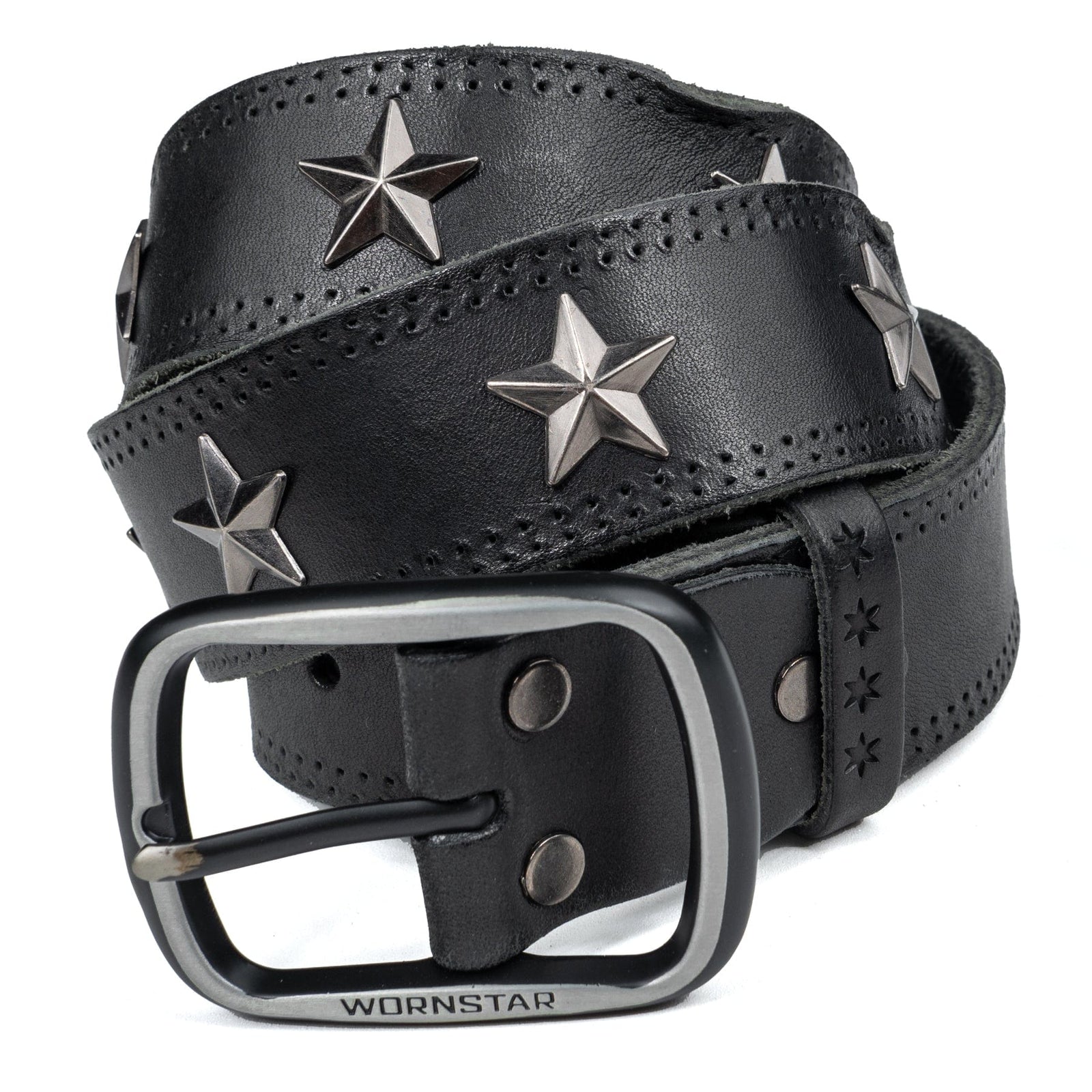 Wornstar Swag Belt Gauntlet Star Leather Belt