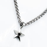 Wornstar Swag Necklace Star on Devils Braid Necklace