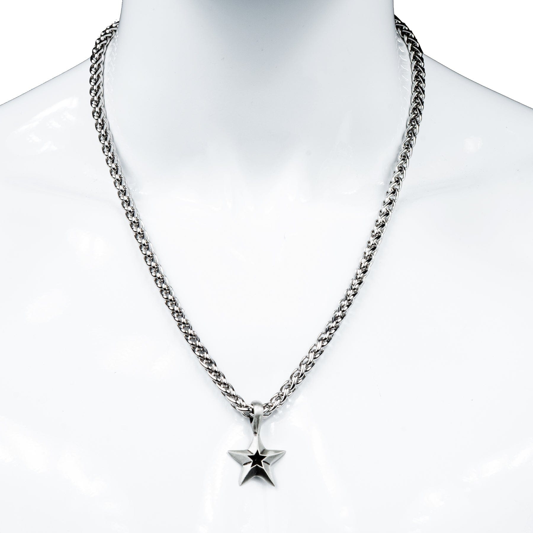 Wornstar Swag Necklace Star on Devils Braid Necklace