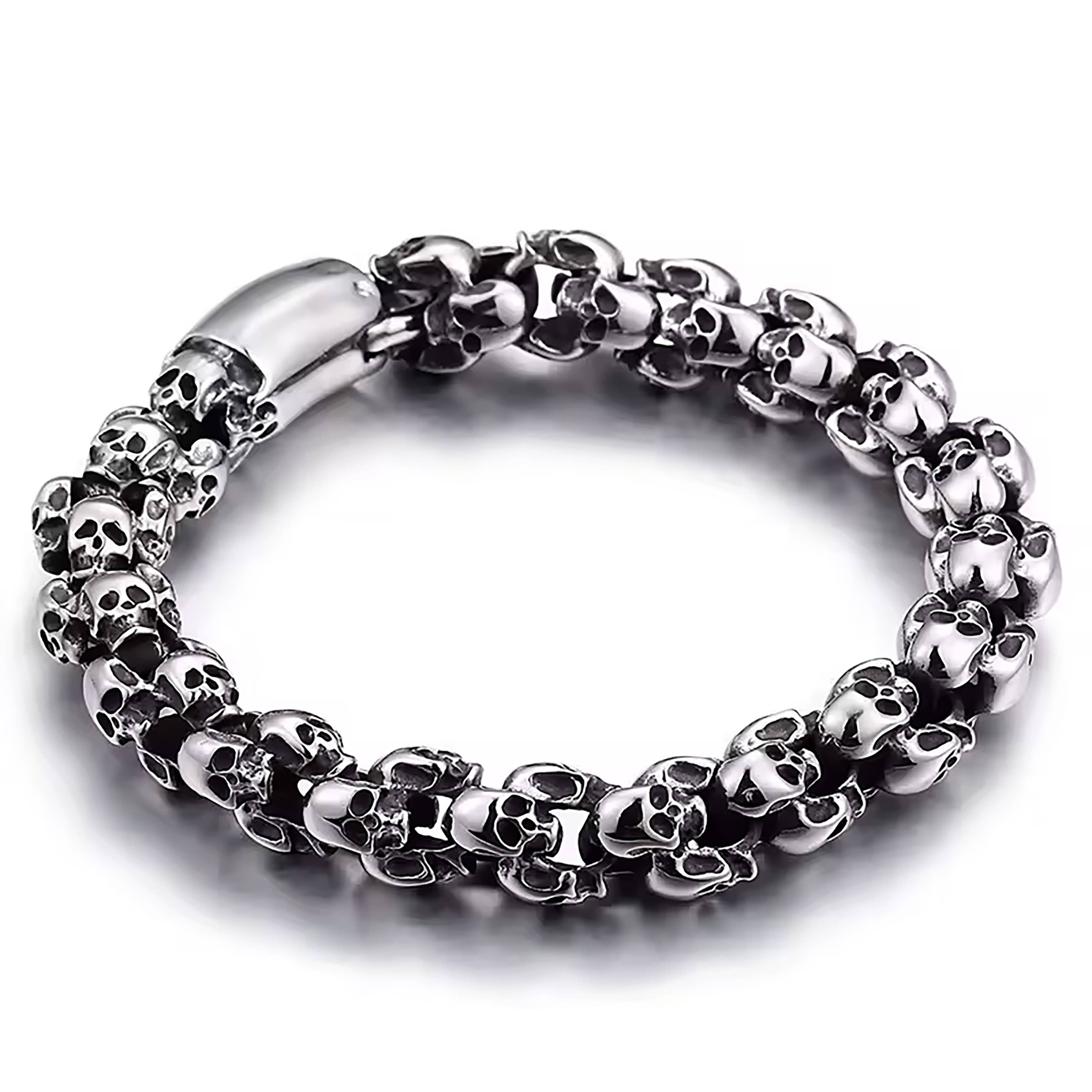 Wornstar Swag Bracelet Wornstar Bracelet - Catacombs - Antique Finish Skulls