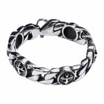 Wornstar Swag Bracelet Wornstar Bracelet - Curb Chain with Crosses