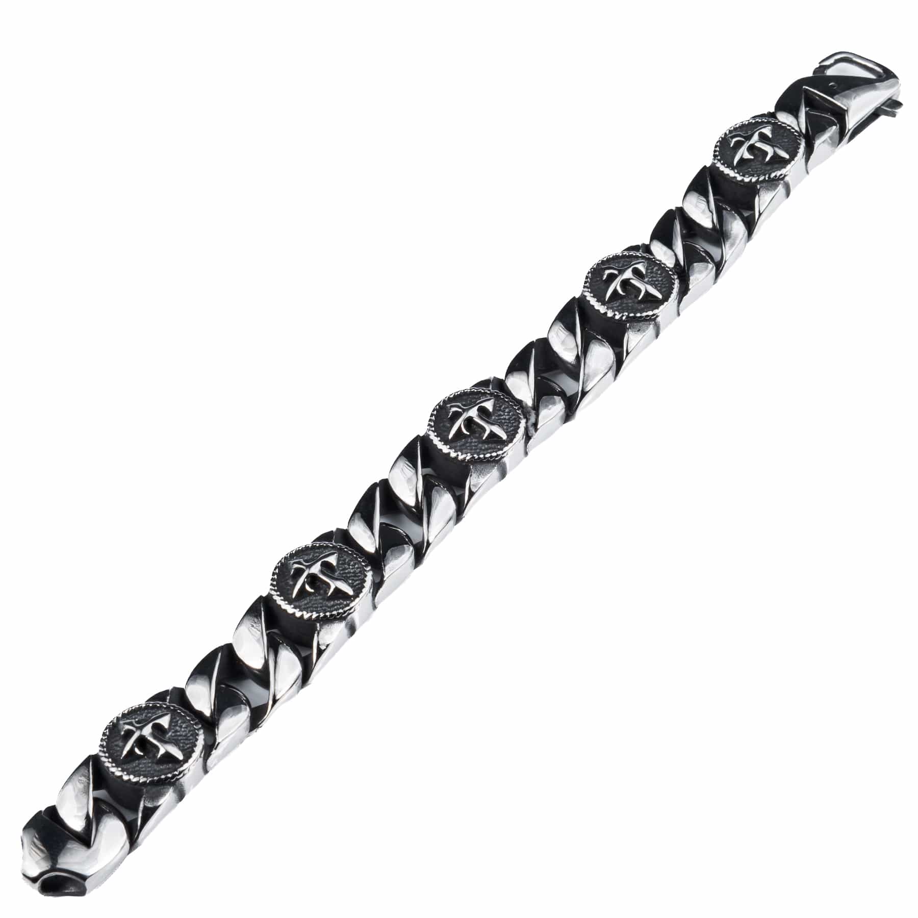 Wornstar Swag Bracelet Wornstar Bracelet - Curb Chain with Crosses