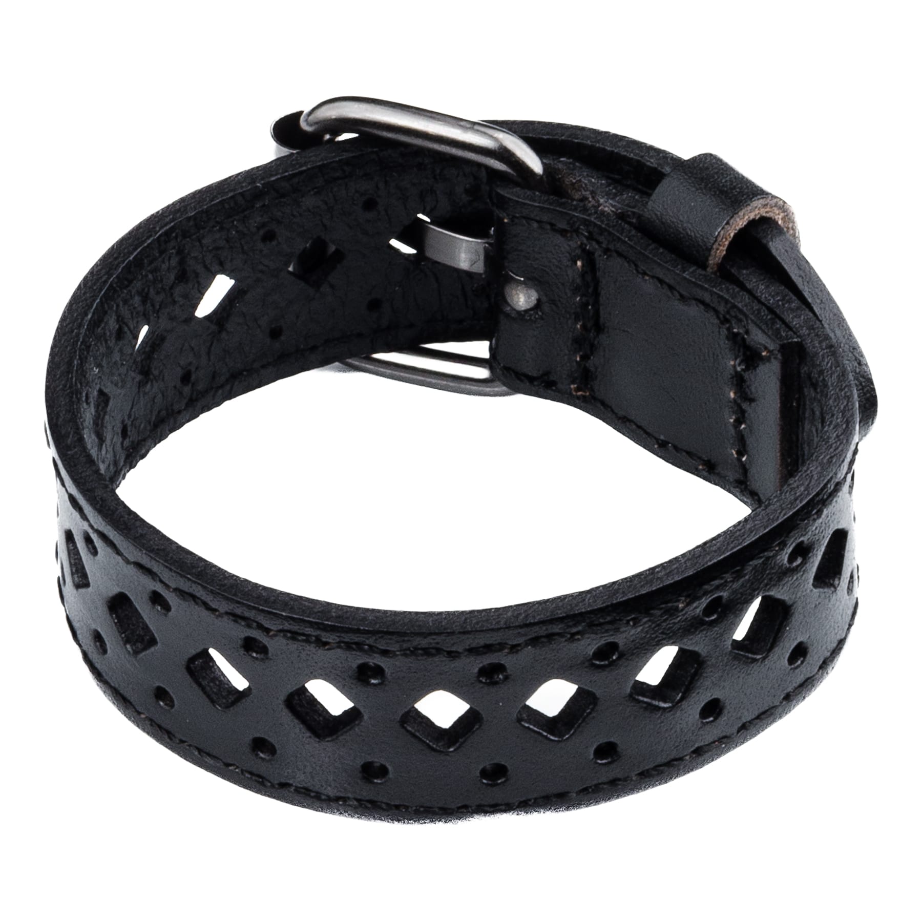 Wornstar Swag Bracelet Wornstar Bracelet - Vintage Black Leather - Diamond