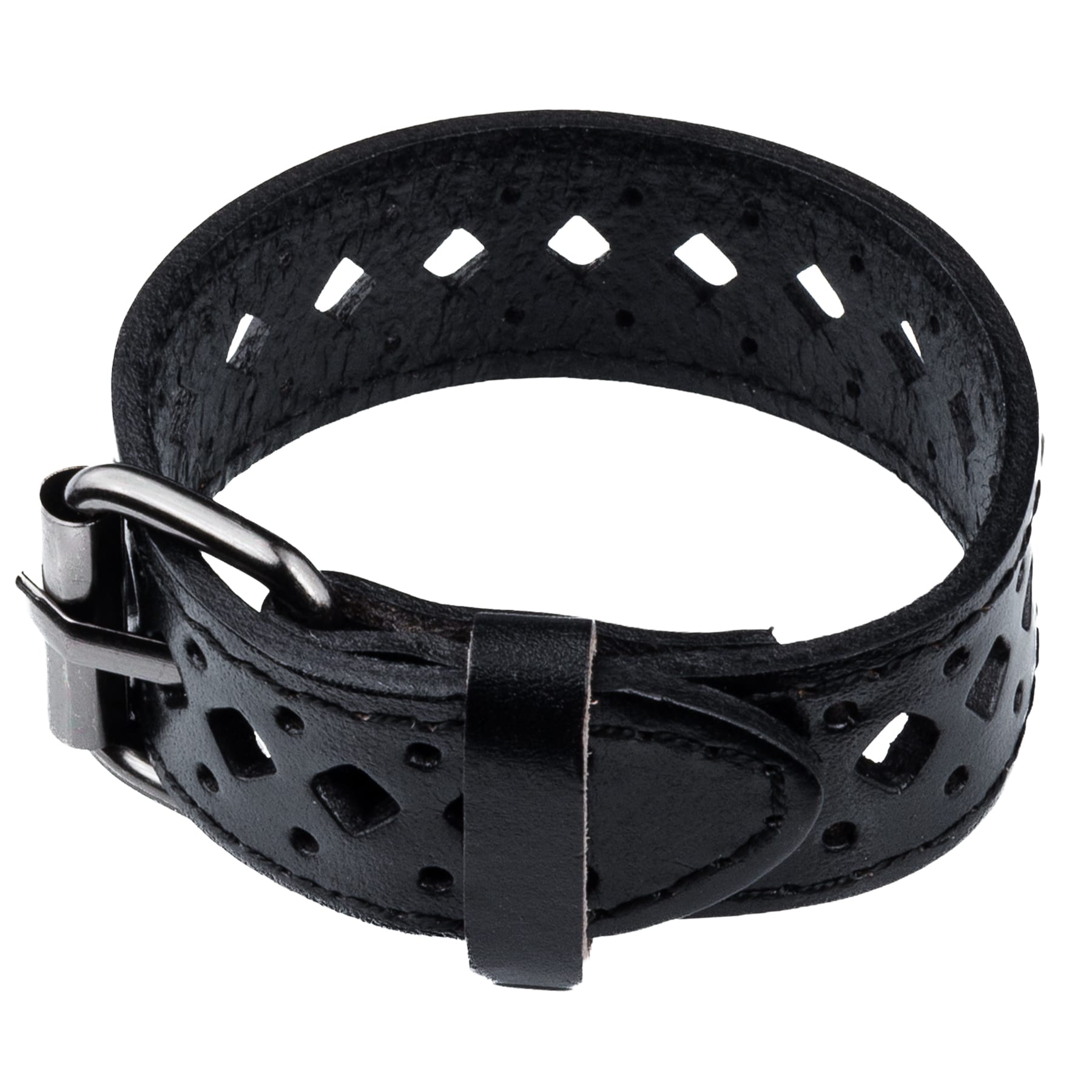 Wornstar Swag Bracelet Wornstar Bracelet - Vintage Black Leather - Diamond